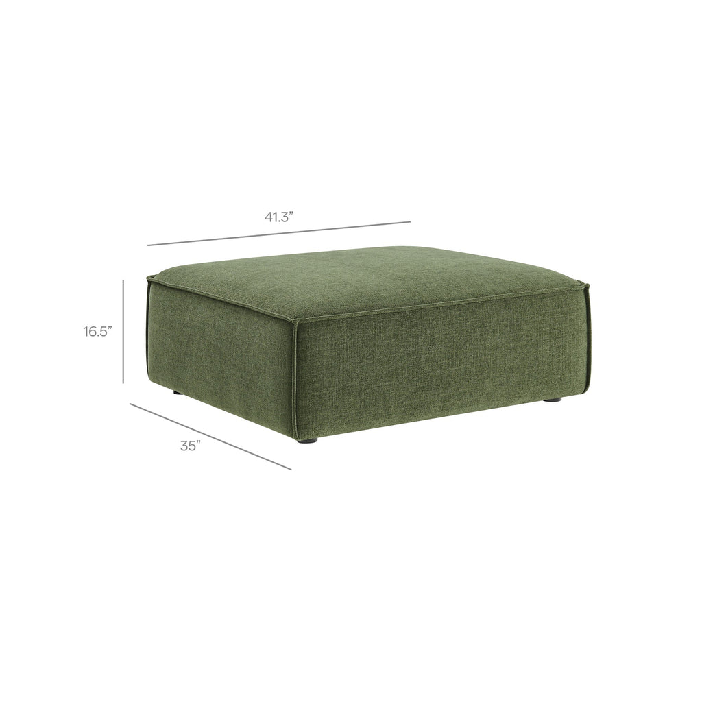Restore 4-Piece Performance Fabric Upholstered Modular Sofa Set with Ottoman