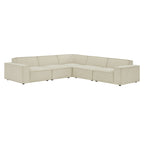Restore 5-Piece Performance Fabric Upholstered Modular L-Shaped Sofa