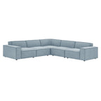 Restore 5-Piece Performance Fabric Upholstered Modular L-Shaped Sofa