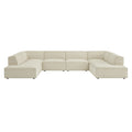 Restore 6-Piece Performance Fabric Upholstered U-Shaped Sectional Sofa