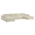 Restore 6-Piece Performance Fabric Upholstered Modular Sectional Sofa - EEI-7417-ECR