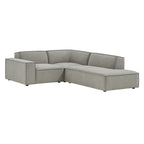 Restore 5-Piece Performance Fabric Upholstered Modular L-Shaped Sofa