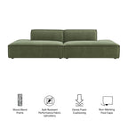 Restore 2-Piece Performance Fabric Upholstered Modular Loveseat