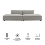 Restore 2-Piece Performance Fabric Upholstered Modular Loveseat