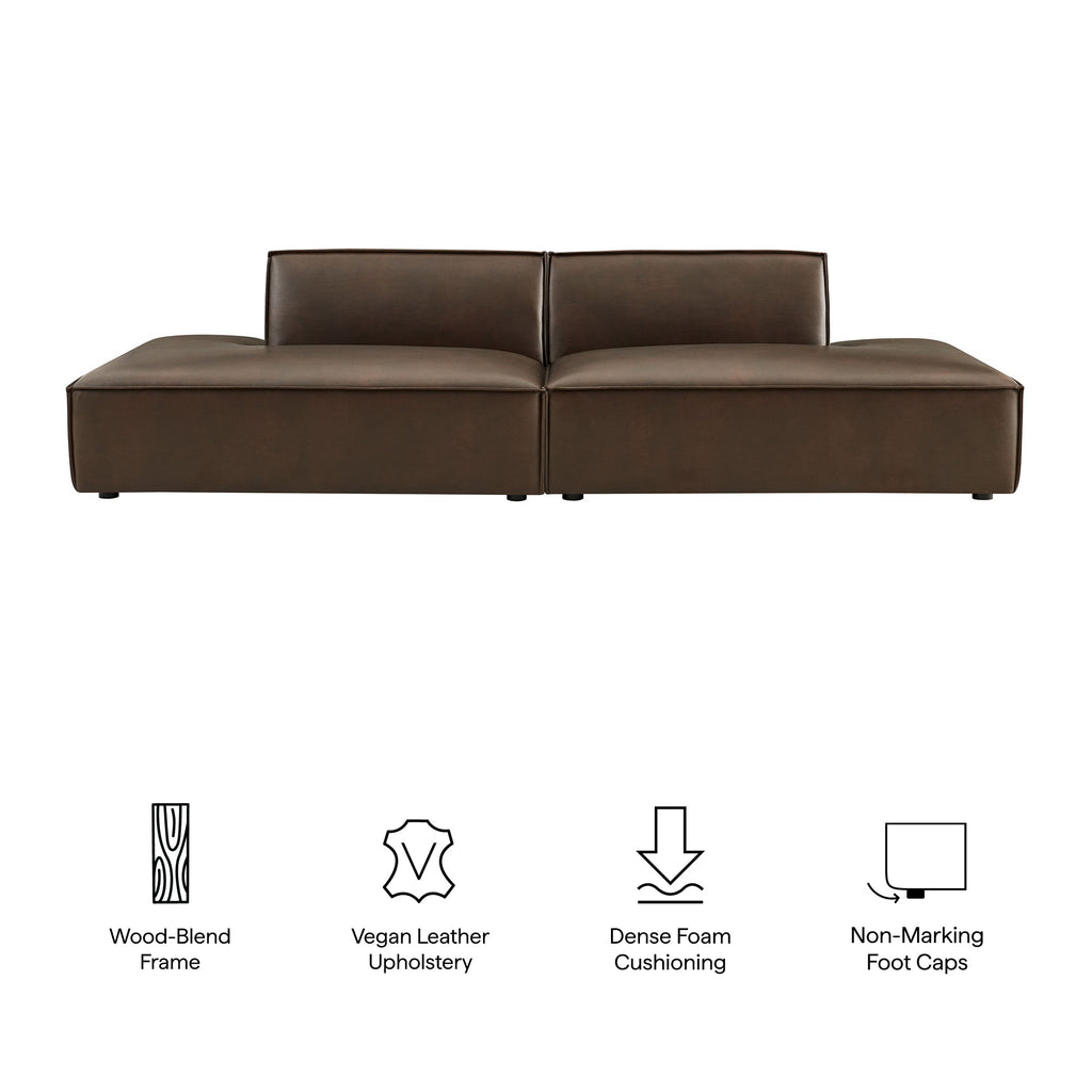 Restore 6-Piece Vegan Leather Modular Sectional Sofa
