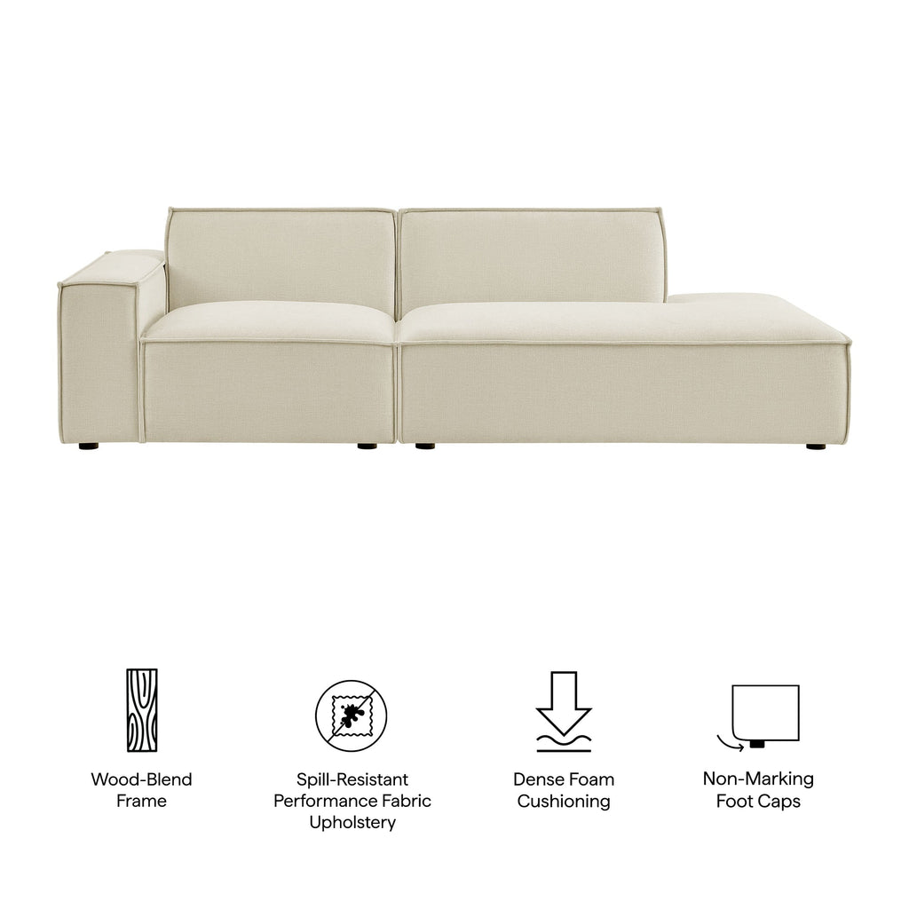 Mavenwood Olive 2-Piece Modular Sectional