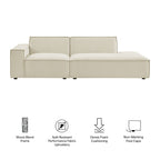 Mavenwood Olive 2-Piece Modular Sectional