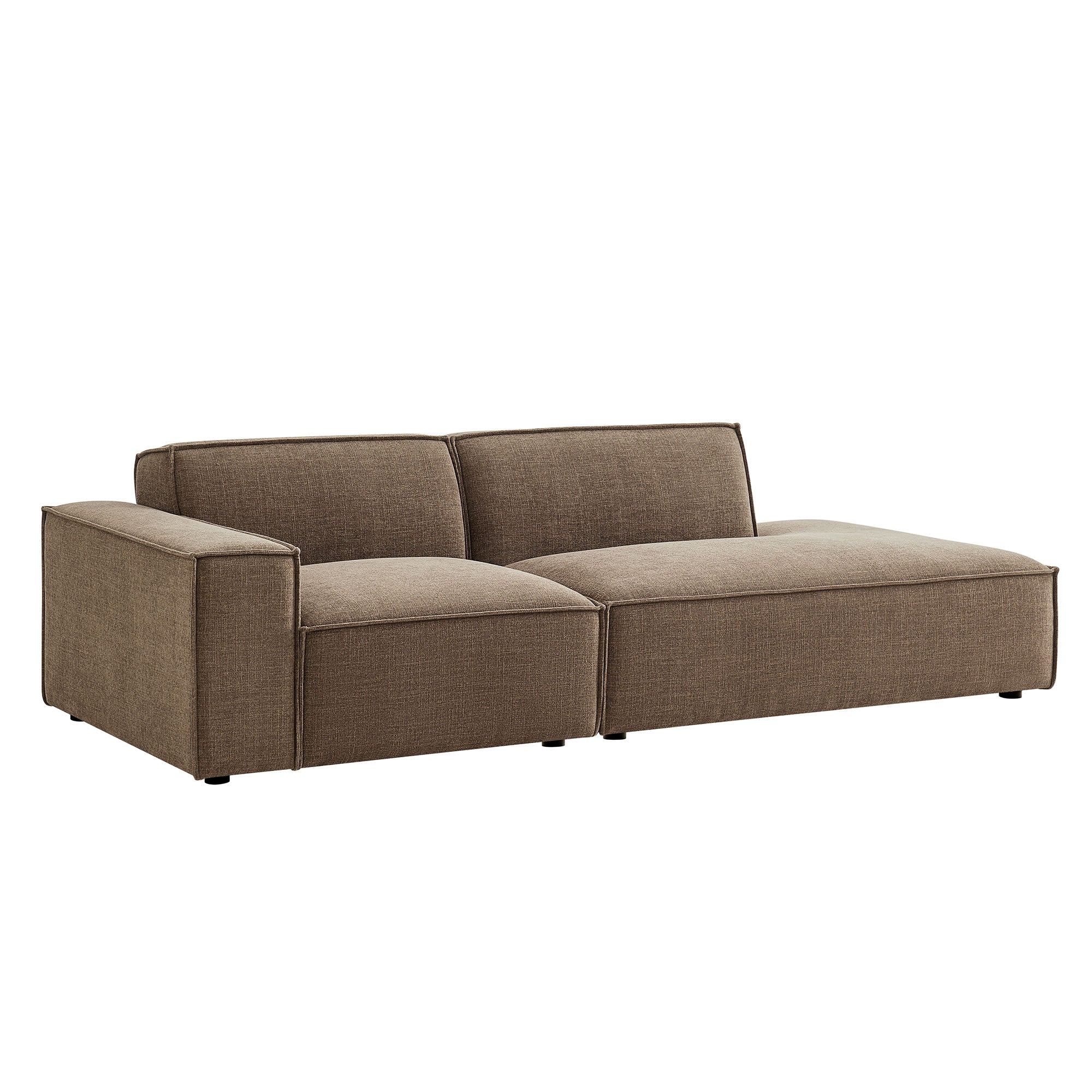 Restore 2-Piece Performance Fabric Upholstered Modular Loveseat - EEI-7425-MOC