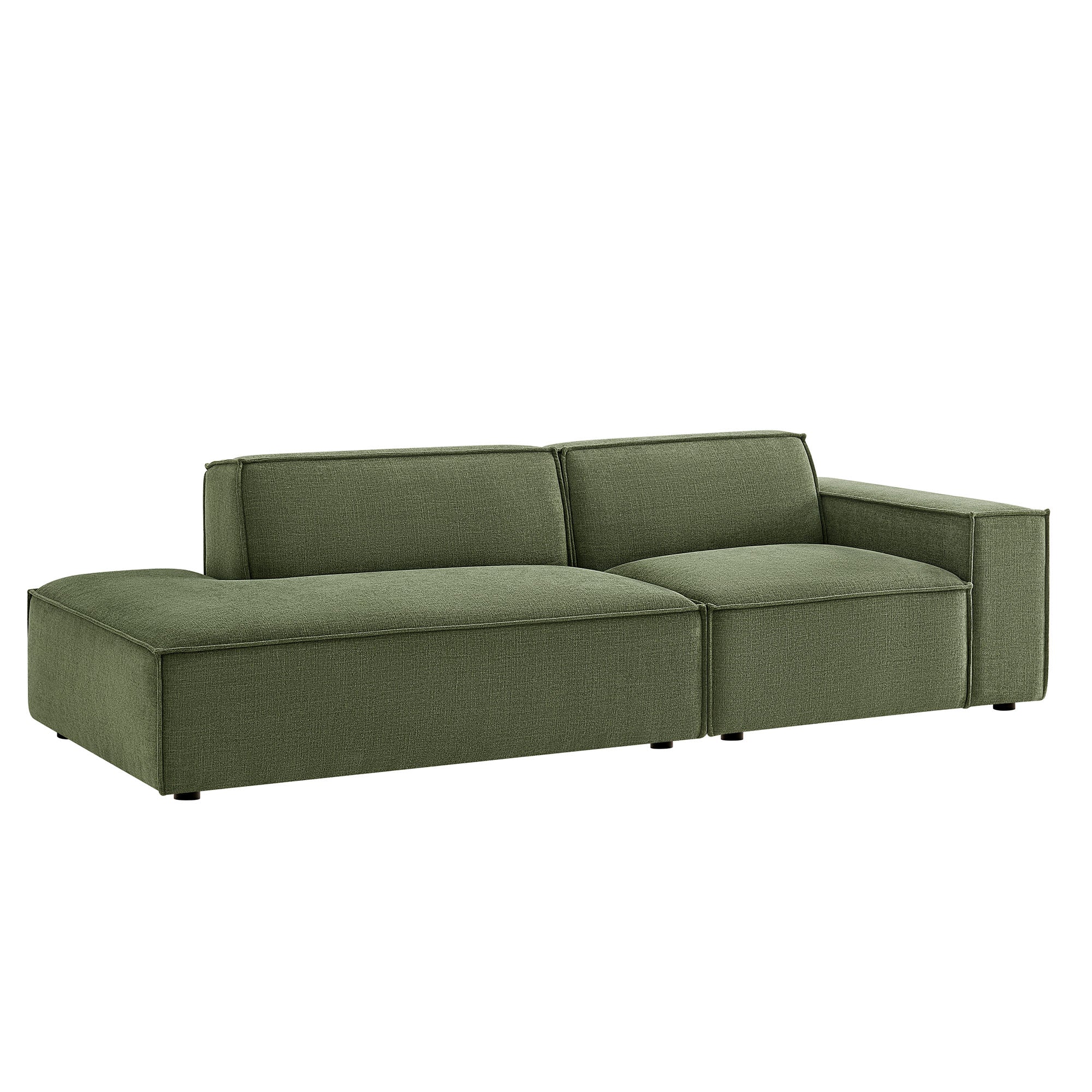 Restore 2-Piece Performance Fabric Upholstered Modular Loveseat - EEI-7427-FOL