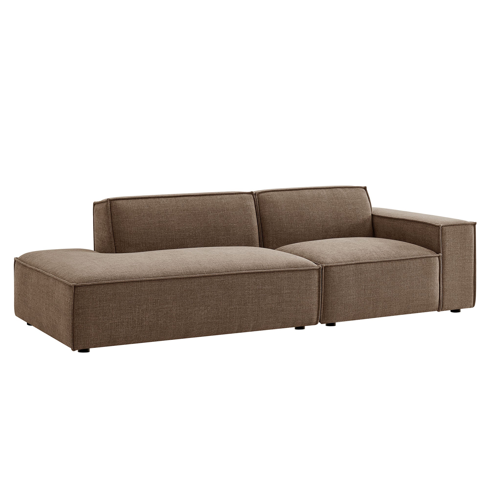 Restore 2-Piece Performance Fabric Upholstered Modular Loveseat - EEI-7427-MOC