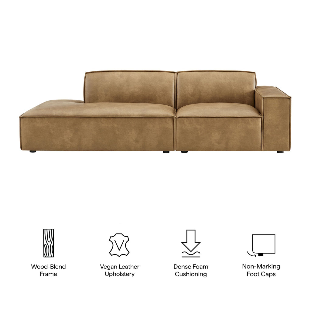 Restore 6-Piece Vegan Leather Modular Sectional Sofa