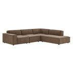Restore 5-Piece Performance Fabric Upholstered Modular L-Shaped Sofa