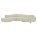 Restore 4-Piece Performance Fabric Upholstered Modular L-Shaped Sofa