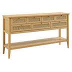 Soma 62 Inch Rattan Console Table