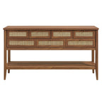 Soma 62 Inch Rattan Console Table