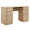 Mirae 55" 6-Drawer Curved Office Desk