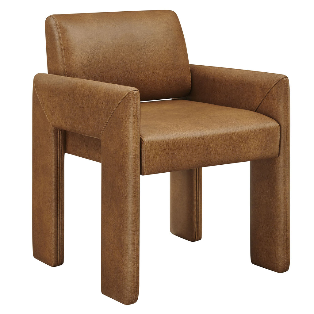Daven Vegan Leather Dining Armchair - EEI-7443-CAN