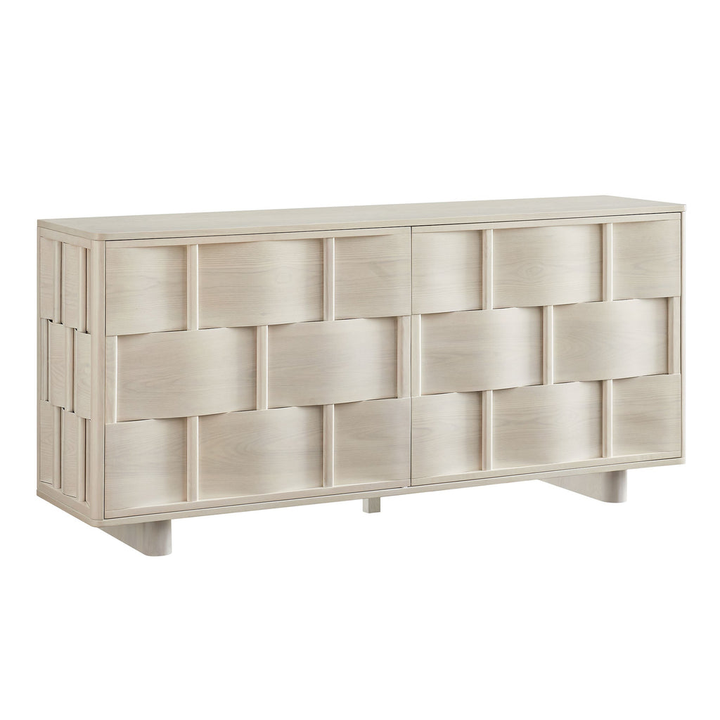 Foundry 71" Woven Design Buffet Storage Cabinet - EEI-7452-WWA