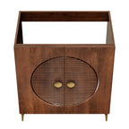 Vernon 30" Fluted Wood Vanity Cabinet Without Sink