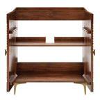 Vernon 30" Fluted Wood Vanity Cabinet Without Sink