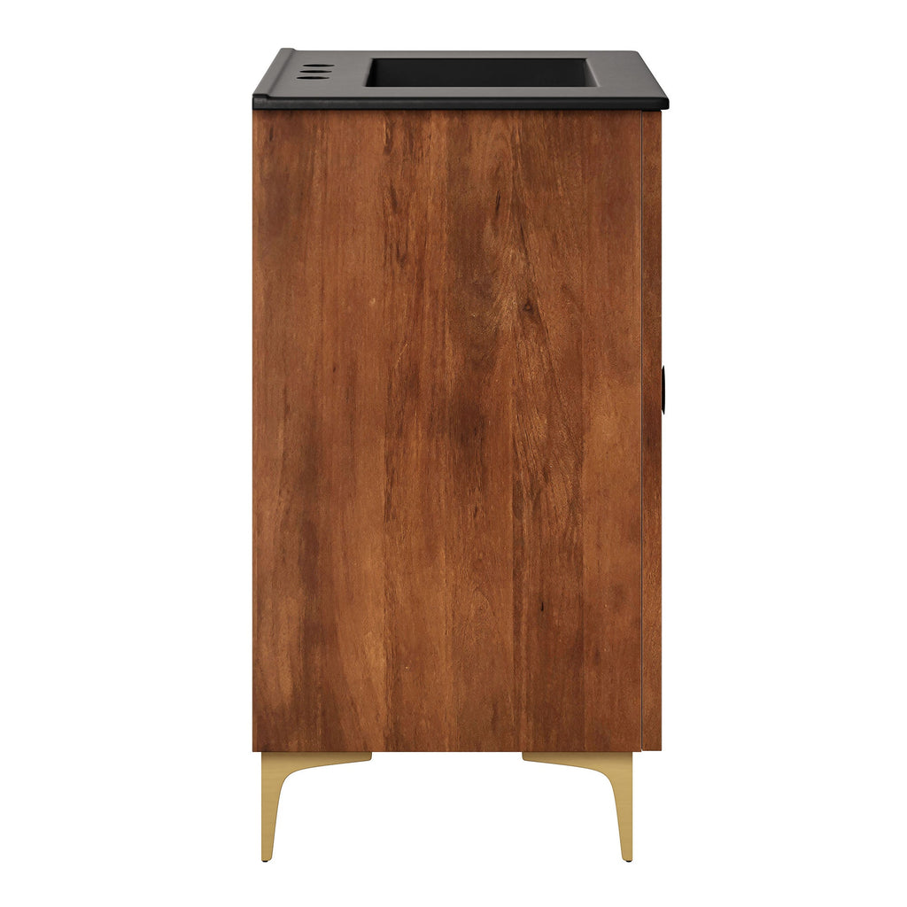 Vernon 30" Fluted Wood Vanity Cabinet With Sink