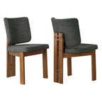 Alba Armless Upholstered Dining Chairs Set Of 2 - EEI-7465-CHA
