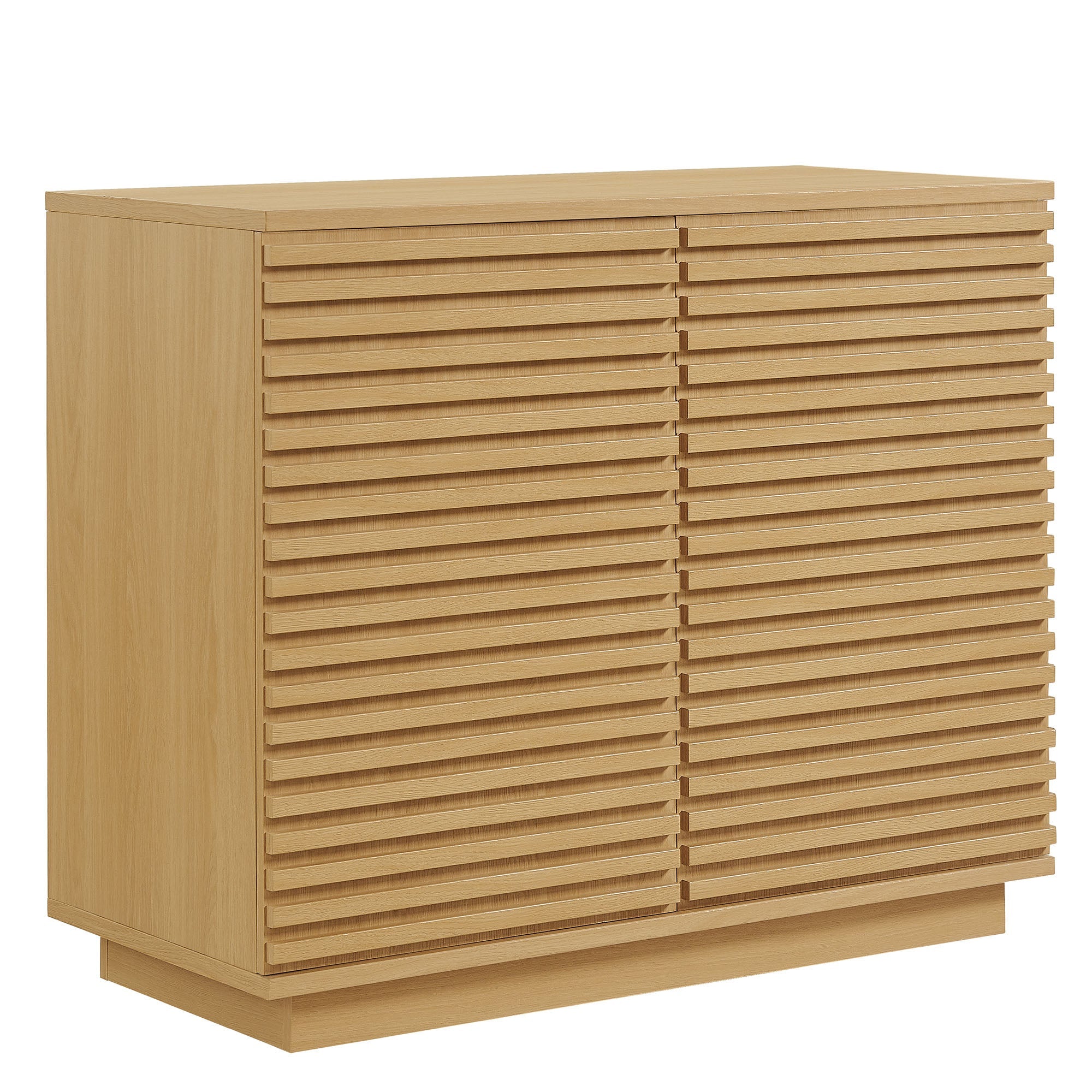 Render 2-Door Fluted Accent Cabinet - EEI-7476-OAK