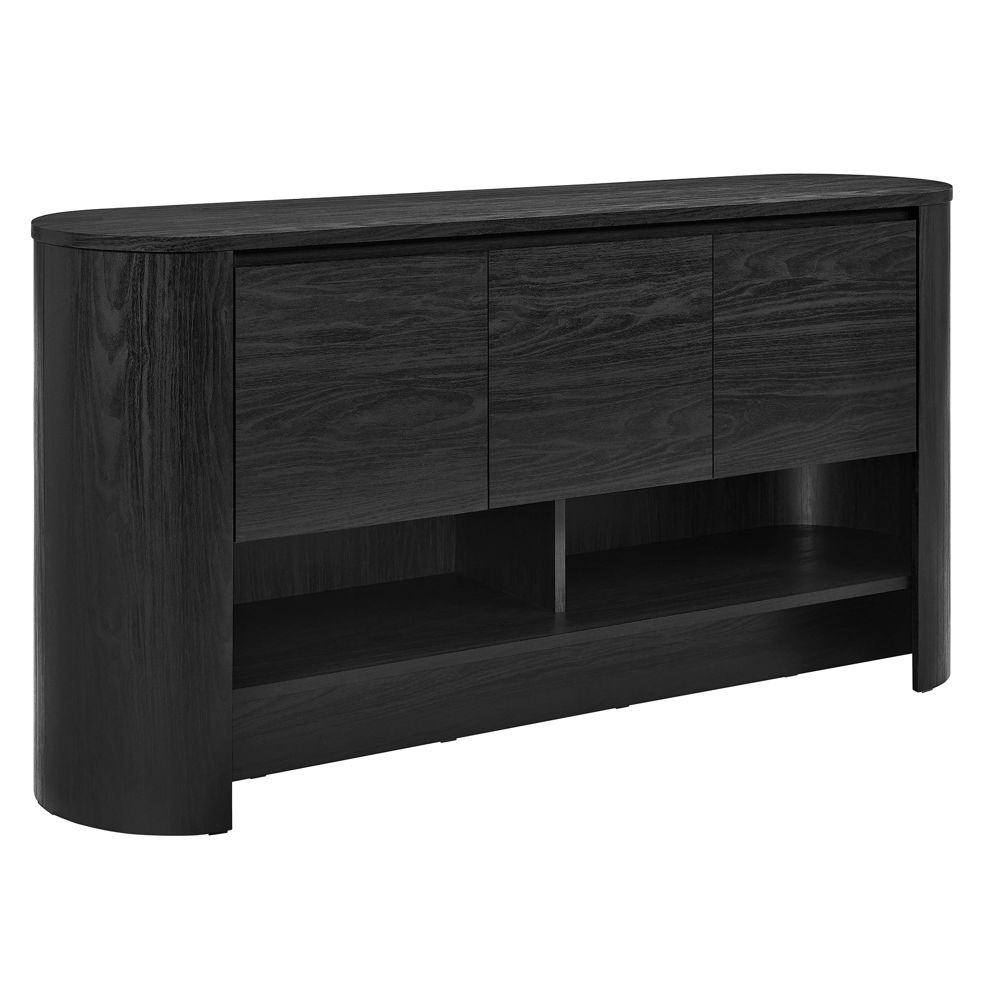 Duval 62 Inch Oval Sideboard - EEI-7478-BLK