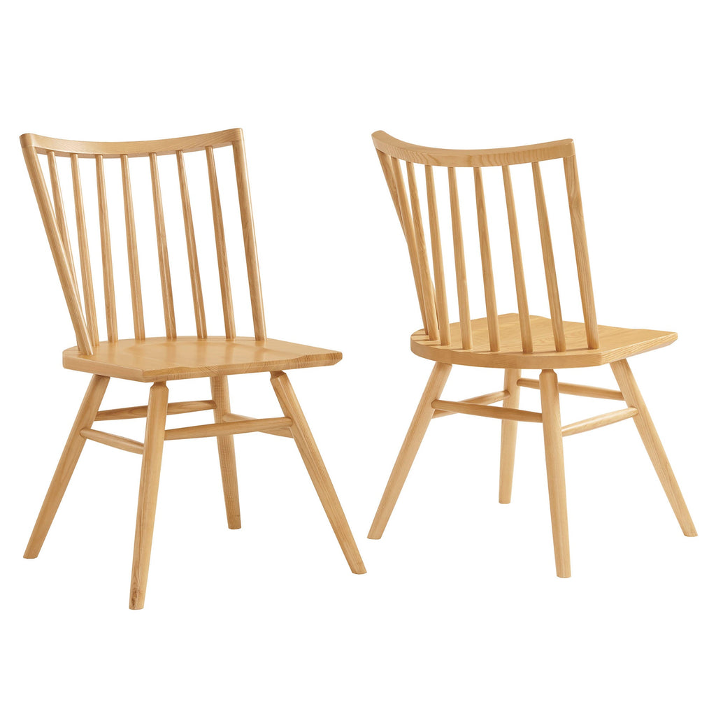 Alvar Spindle Back Dining Side Chairs Set of 2 - EEI-7482-ASH