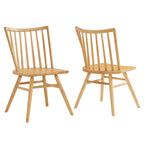 Alvar Spindle Back Dining Side Chairs Set of 2 - EEI-7482-ASH