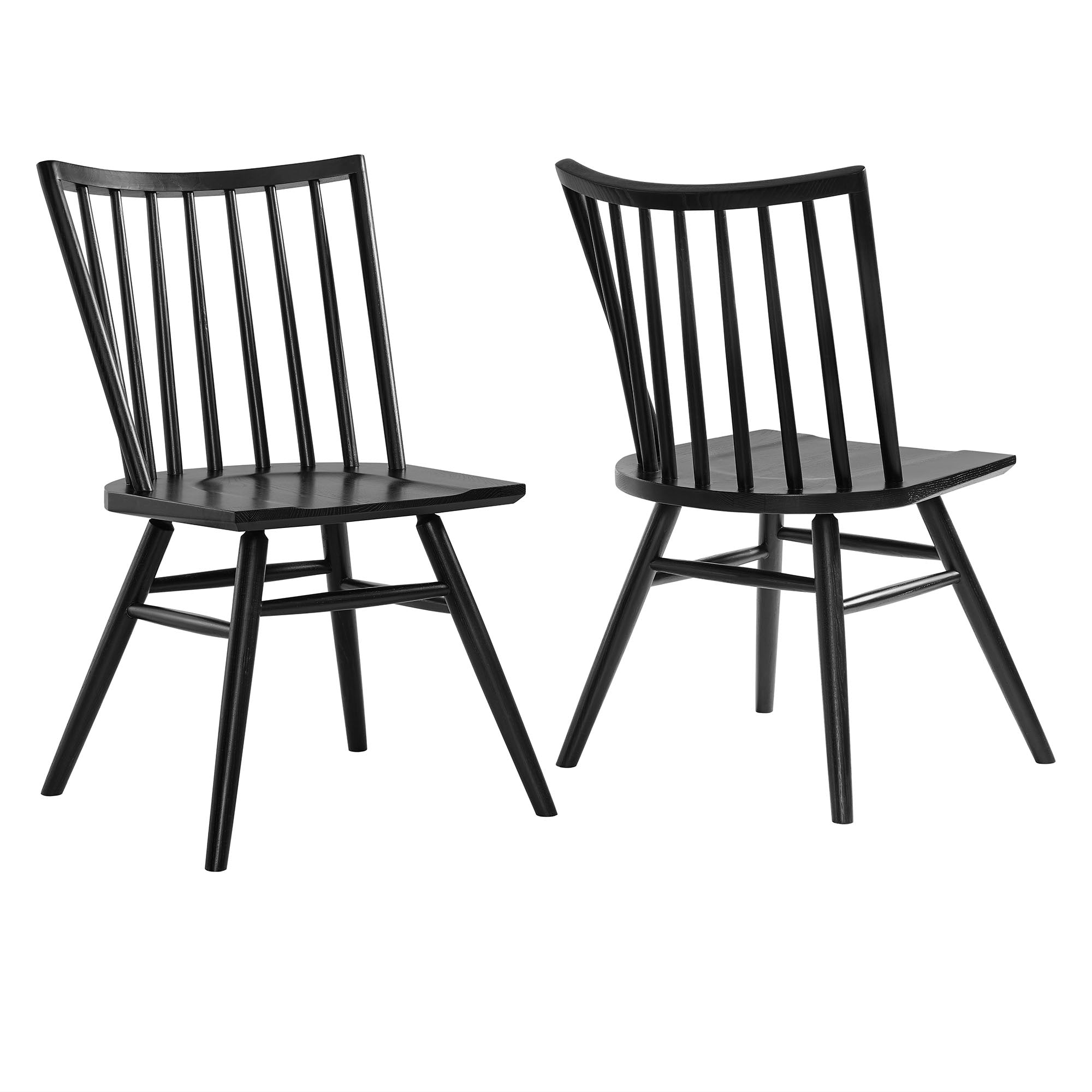Alvar Spindle Back Dining Side Chairs Set of 2 - EEI-7482-BLK