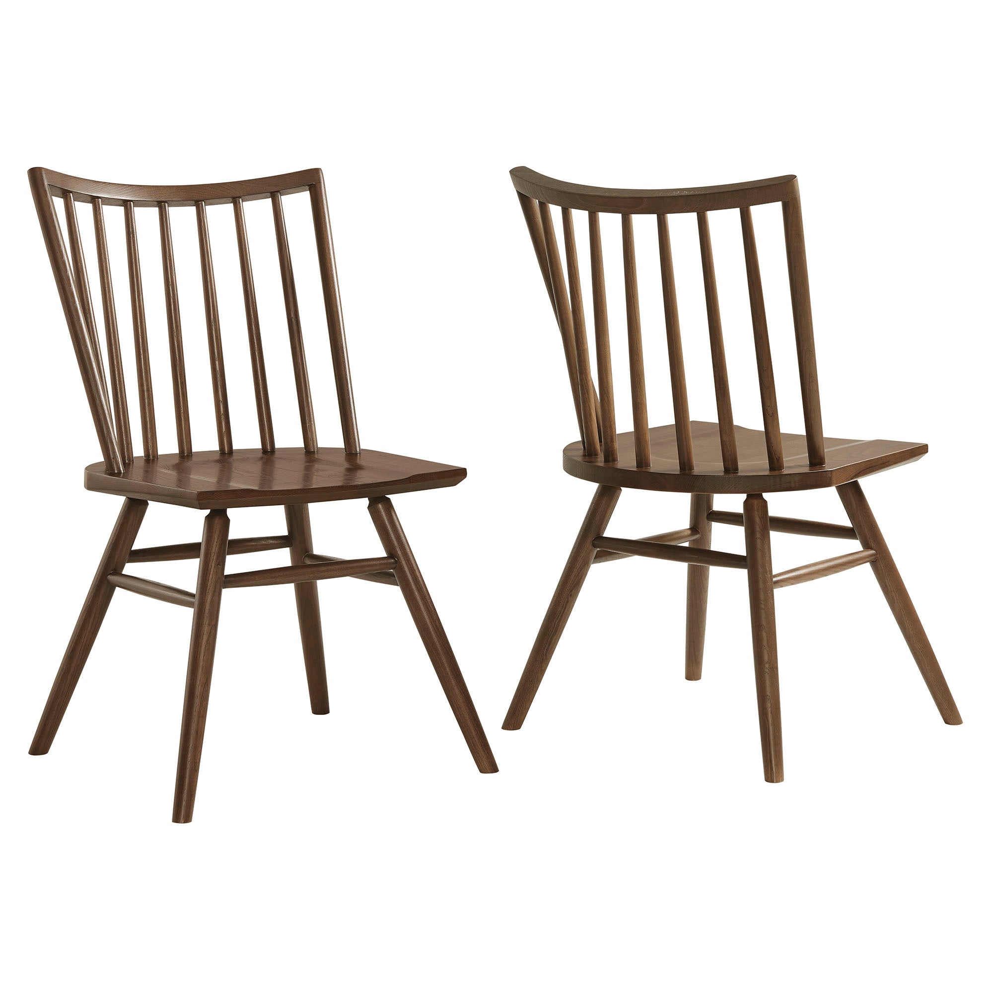 Alvar Spindle Back Dining Side Chairs Set of 2 - EEI-7482-WAL