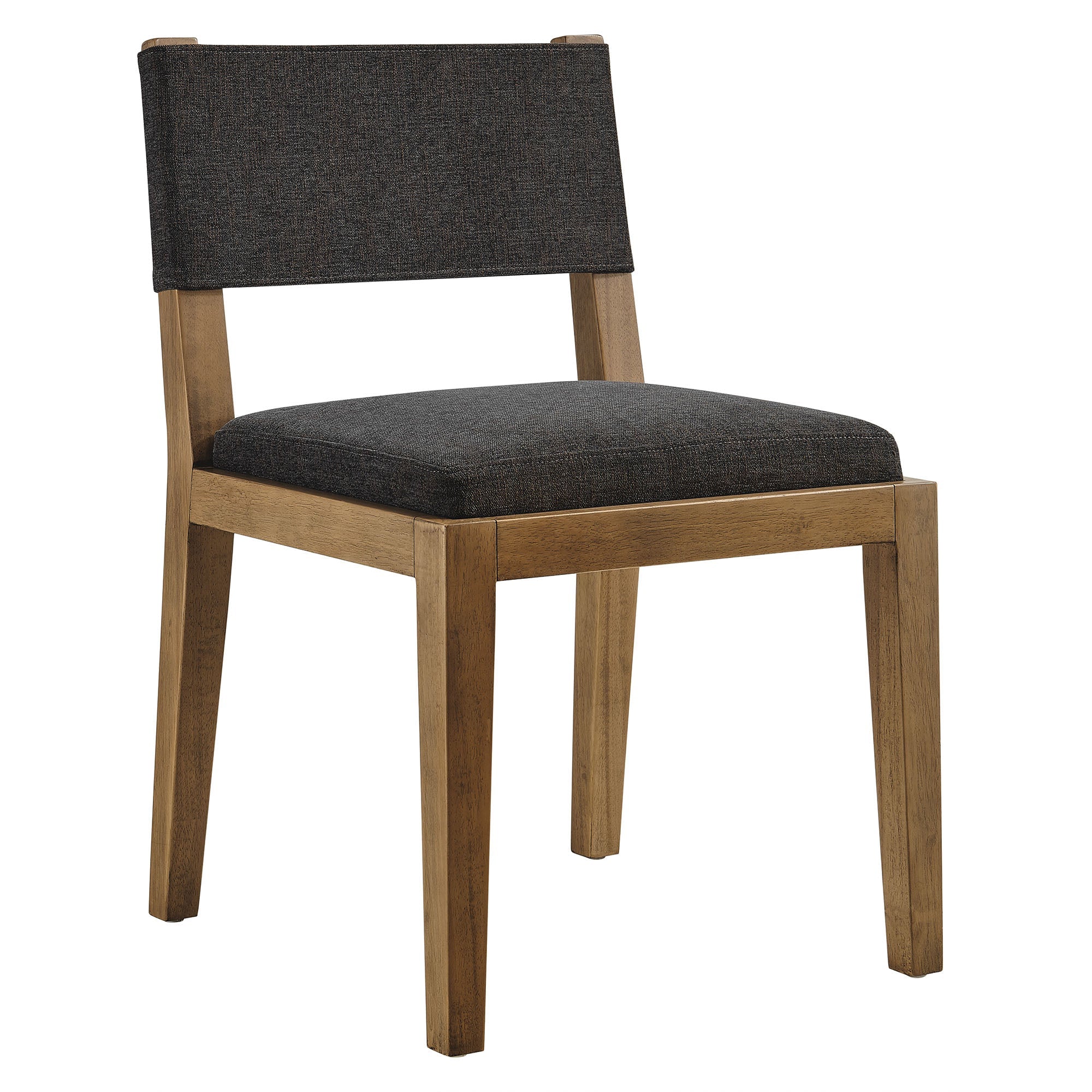 Calder Fabric Upholstered Wood Armless Dining Chair - EEI-7485-HDG
