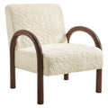 Arden Faux Shearling Accent Armchair — EEI-7488-ECR