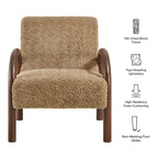 Lunet Faux Shearling Accent Armchair