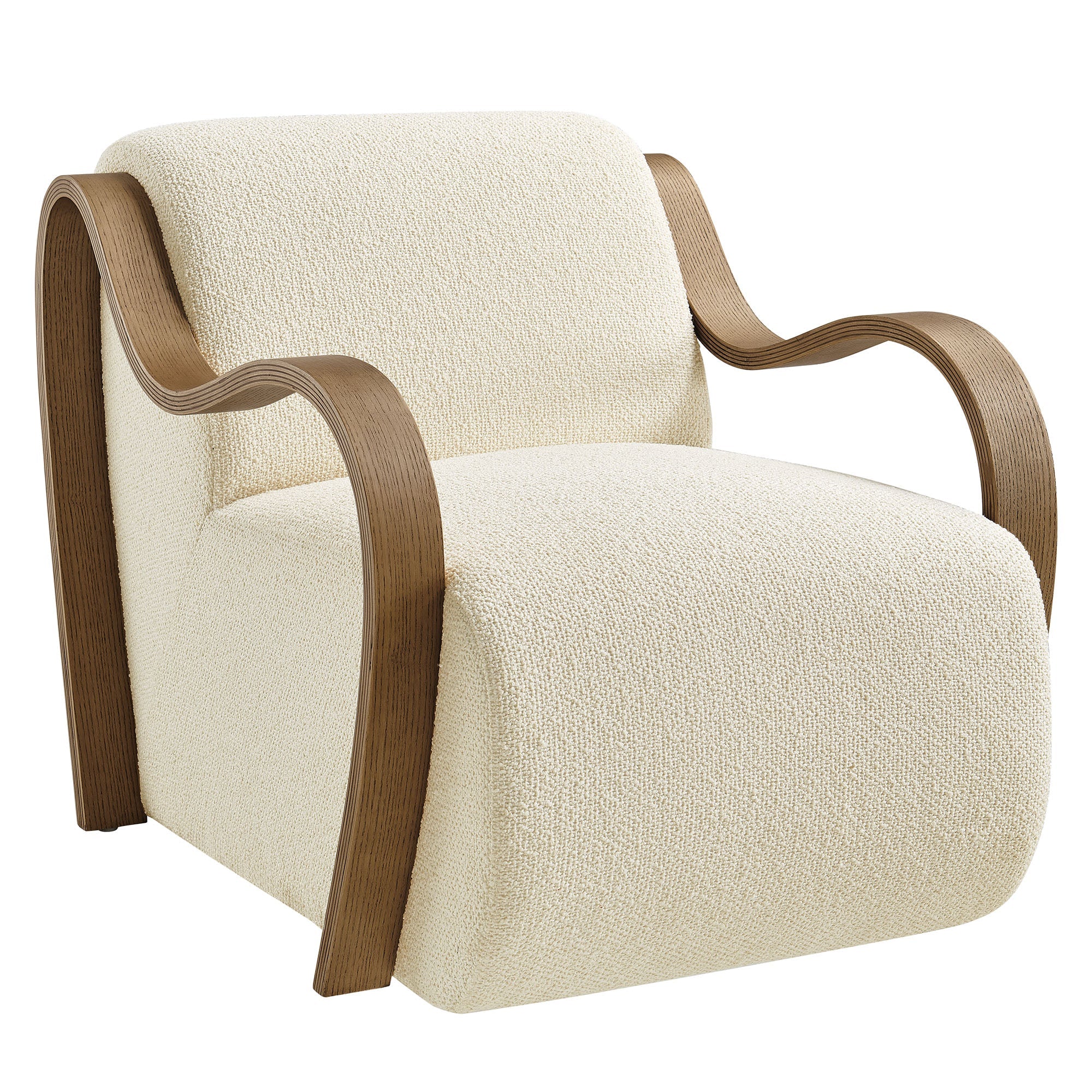 Atrium Lattice Boucle Accent Armchair - EEI-7490-CRE