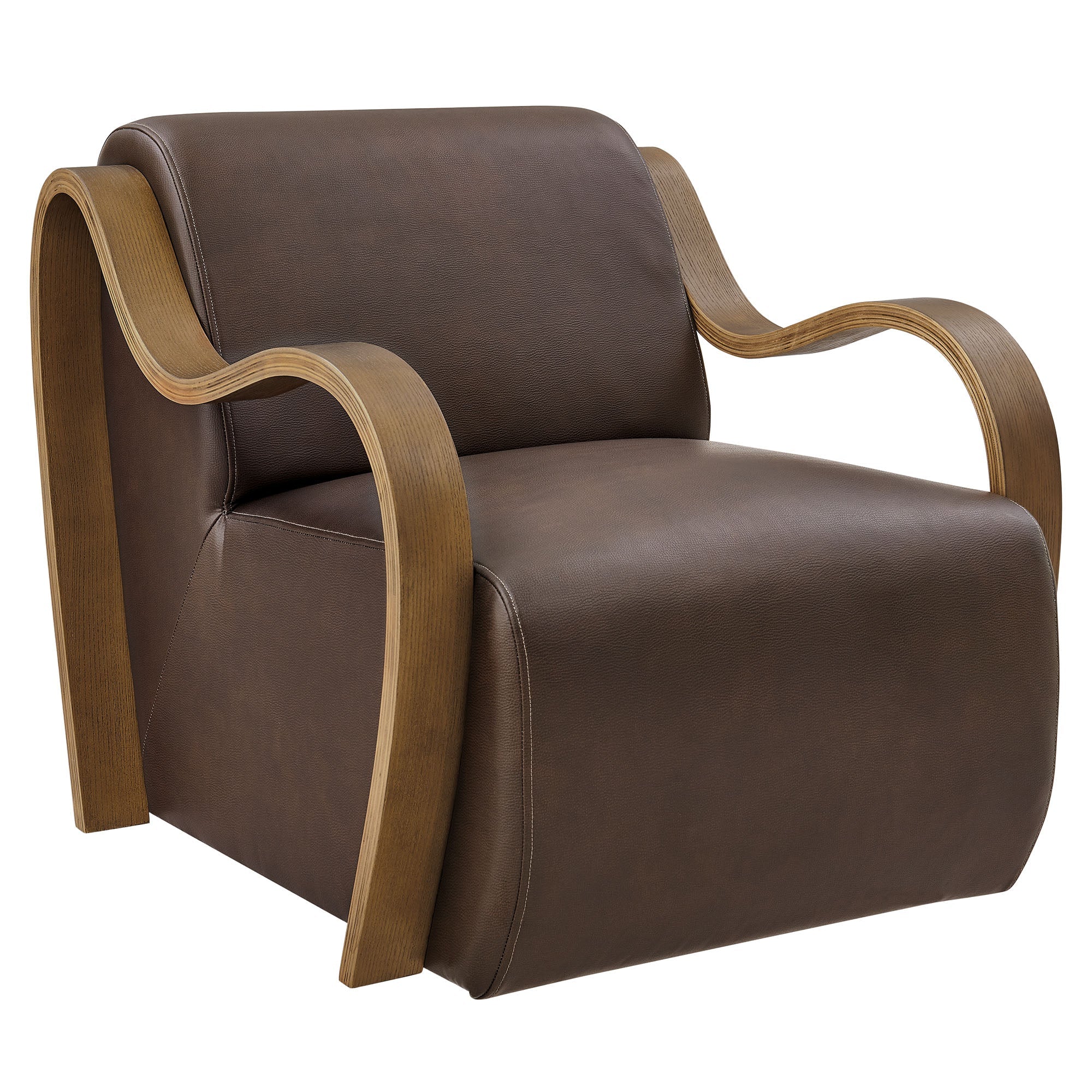 Atrium Vegan Leather Accent Armchair - EEI-7491-ESP
