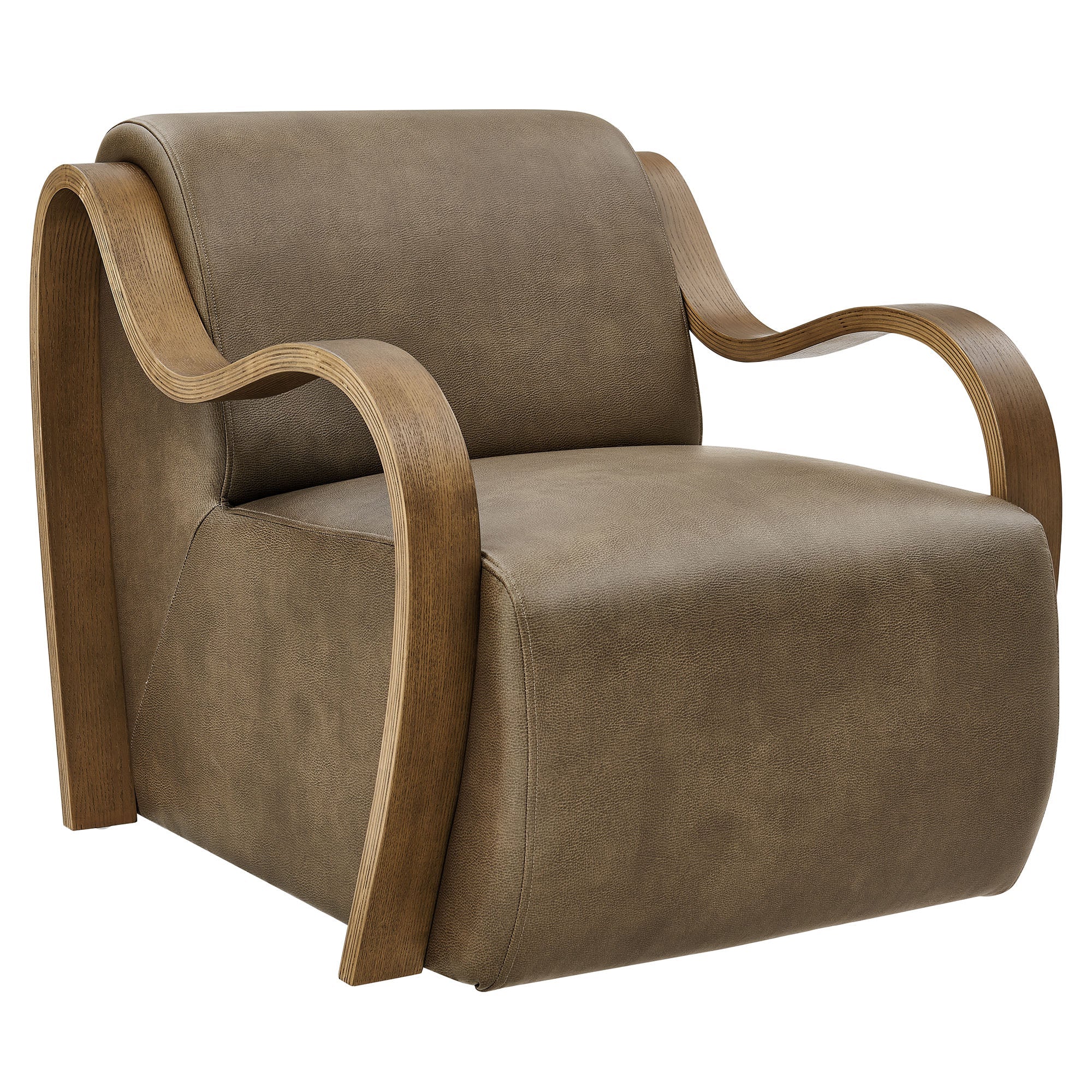 Atrium Vegan Leather Accent Armchair - EEI-7491-MUS