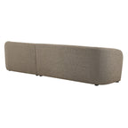 Monica 2 Piece Right Facing Boucle Fabric Modular Sofa with Chaise