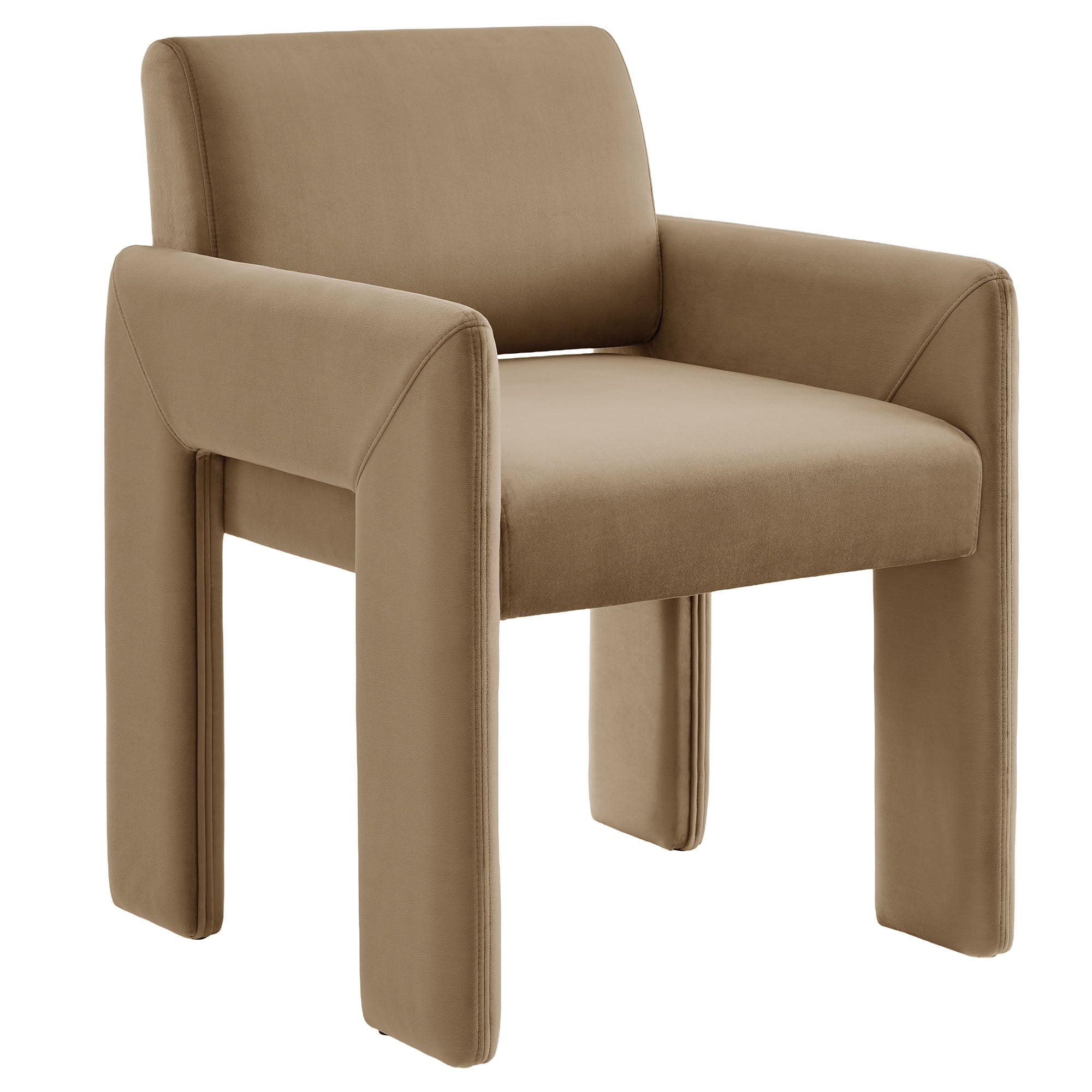 Daven Stain-Resistant Performance Velvet Dining Armchair - EEI-7525-TAU