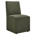 Tessera Upholstered Linen-Blend Slipcovered Dining Chair - EEI-7528-SGE
