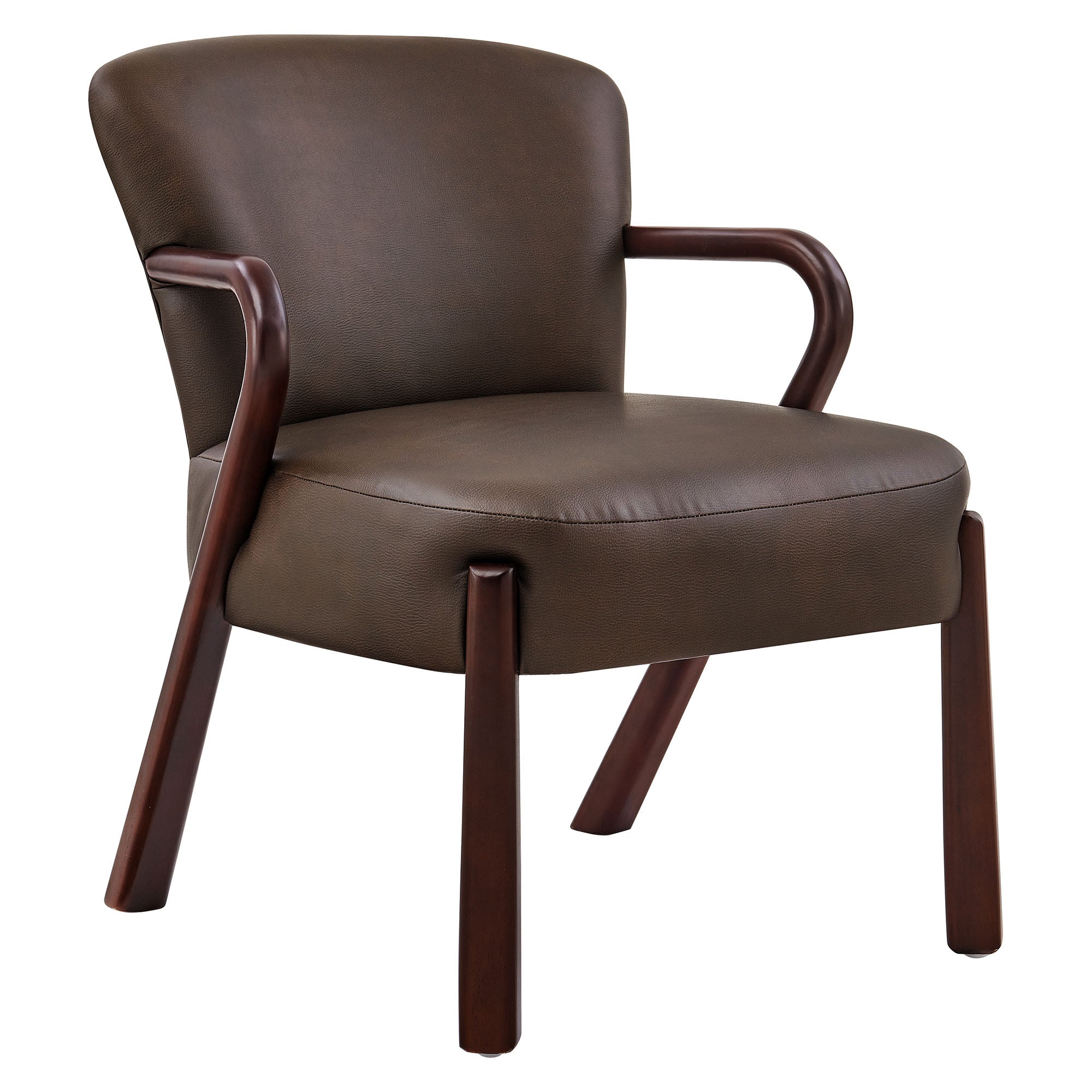 Arden Faux Leather Upholstered Accent Armchair - EEI-7529-ESP