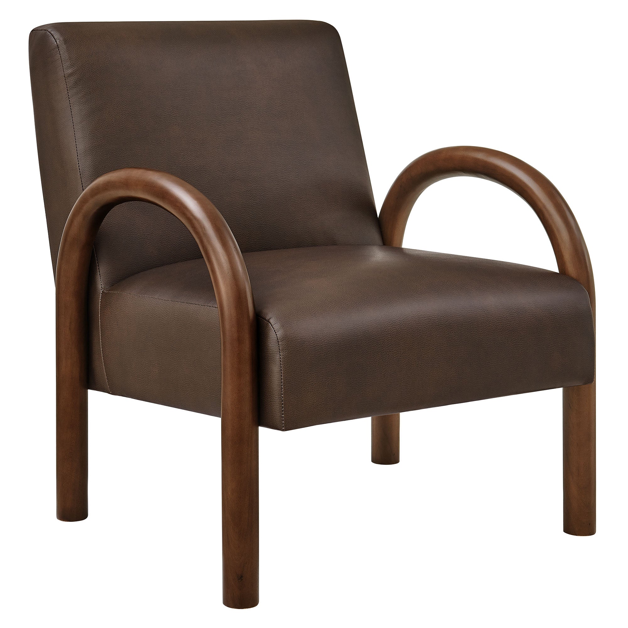 Lunet Faux Leather Upholstered Accent Chair - EEI-7530-ESP
