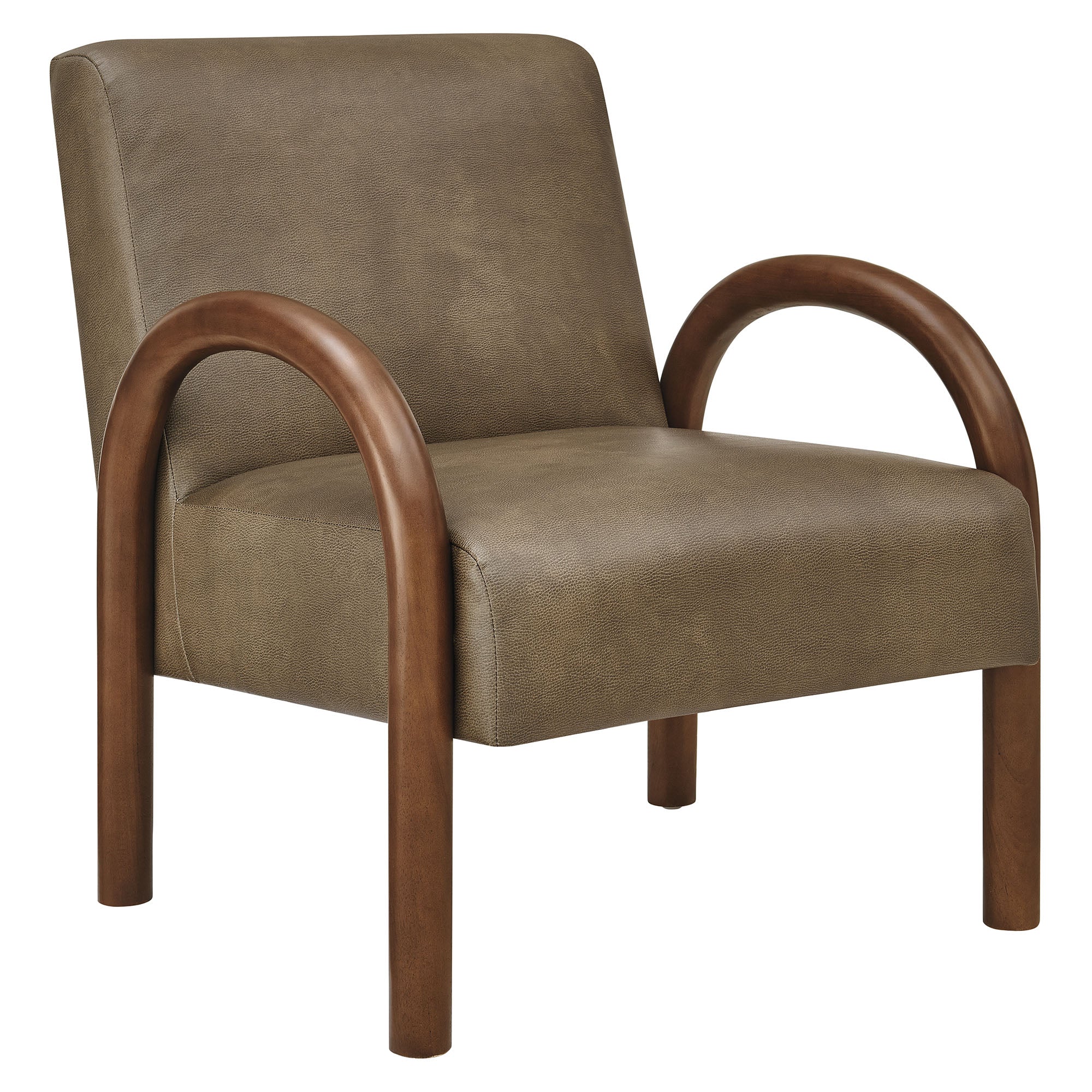 Lunet Faux Leather Upholstered Accent Chair - EEI-7530-MUS