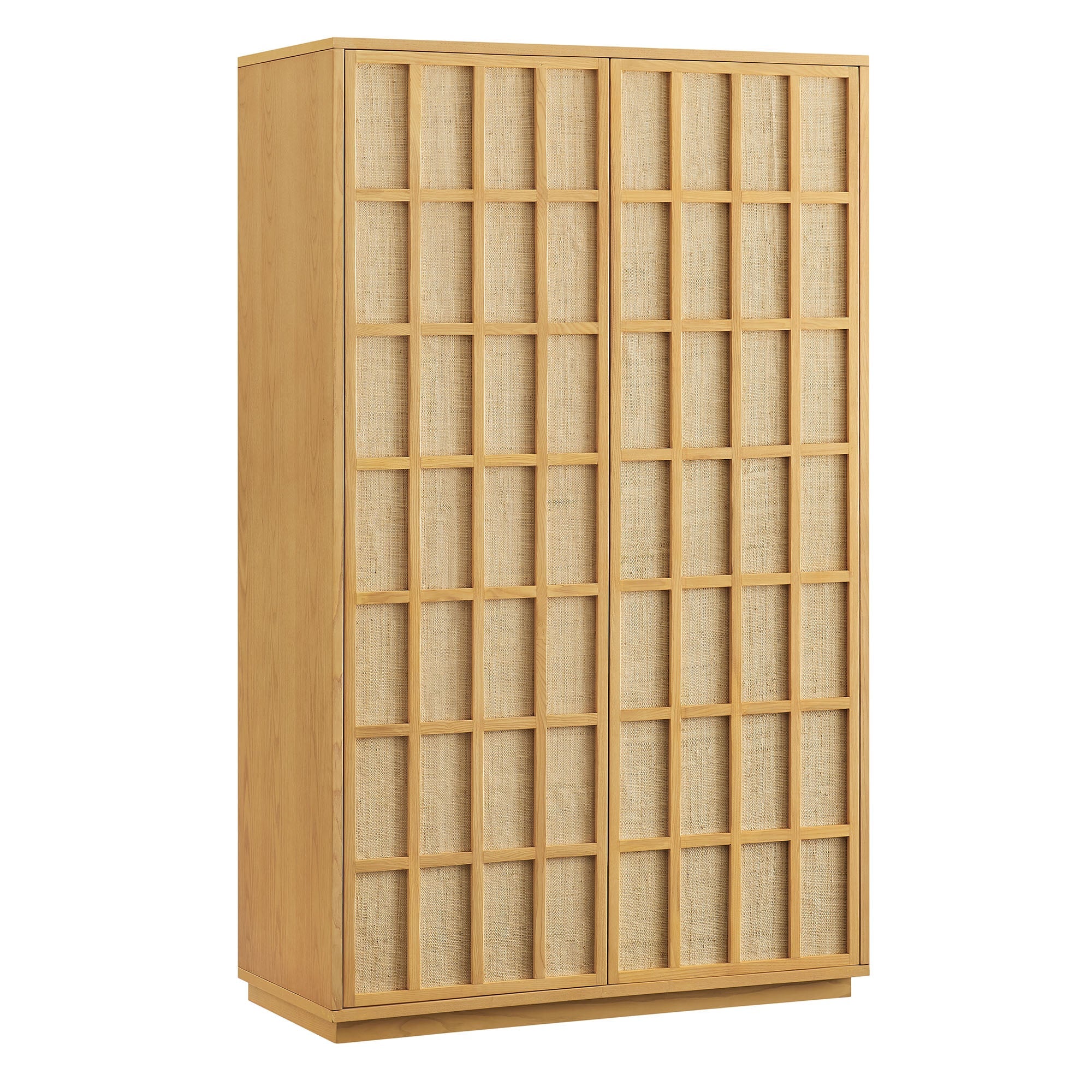 Aiko 64 Inch Tall Japandi Storage Cabinet