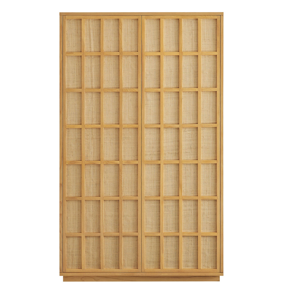 Aiko 64 Inch Tall Japandi Storage Cabinet