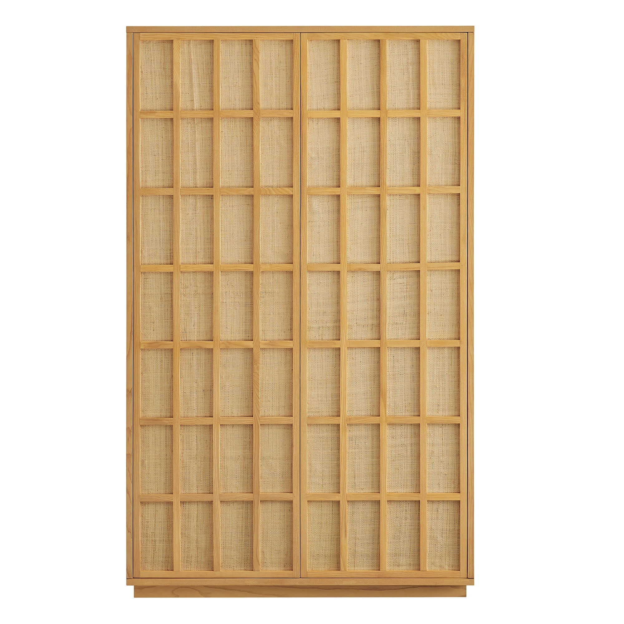 Aiko 64 Inch Tall Japandi Storage Cabinet