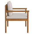 Eleni Outdoor Patio Teak Wood Rope Dining Chair