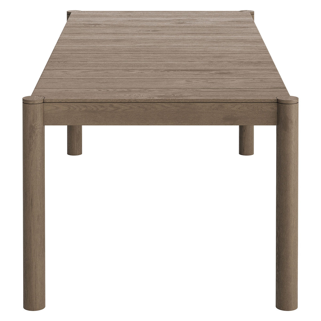 Eleni 89-Inch Outdoor Patio Teak Wood Dining Table