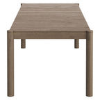 Eleni 89-Inch Outdoor Patio Teak Wood Dining Table